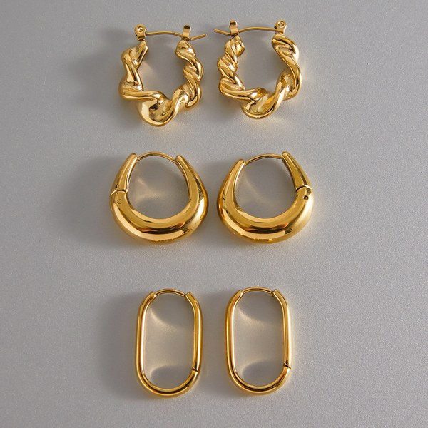 Arc huggie hoops