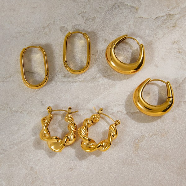 Arc huggie hoops, photo 3