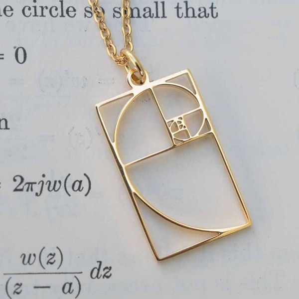 Fibonacci spiral necklace, photo 2
