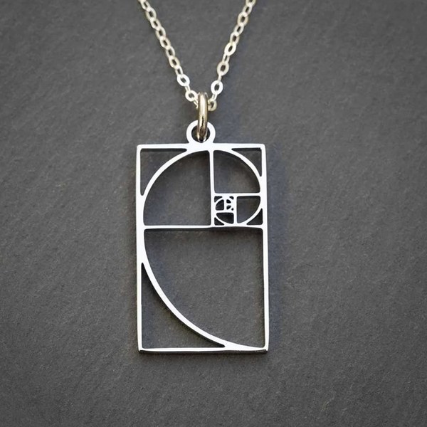 Fibonacci spiral necklace, photo 3