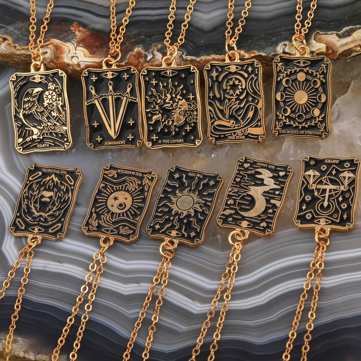 Sunset tarot necklace, photo 2