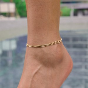 Triple layer anklet